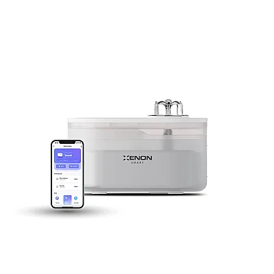 Kedi Su Pınarı | Ultra Sessiz, Wifi, Akıllı, Otomatik, Su Çeşmesi (Şeffaf - X8650_M0) - Xenon Smart (1)