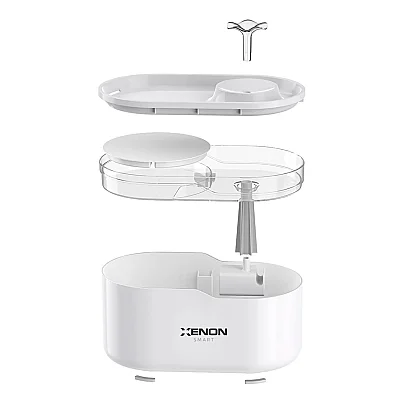 Kedi Su Pınarı | Ultra Sessiz, Wifi, Akıllı, Otomatik, Su Çeşmesi (Şeffaf - X8650_M0) - 3