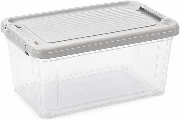 Kilitli Saklama Kabı Şeffaf 5 Litre Plastik - 5