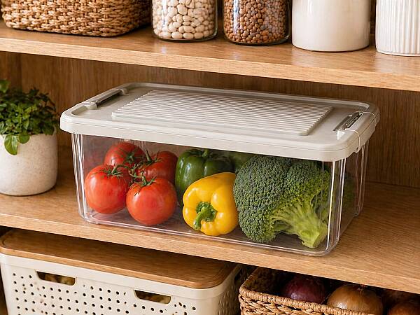 Kilitli Saklama Kabı Şeffaf Organizer 12 Litre (AMZ18) - 3