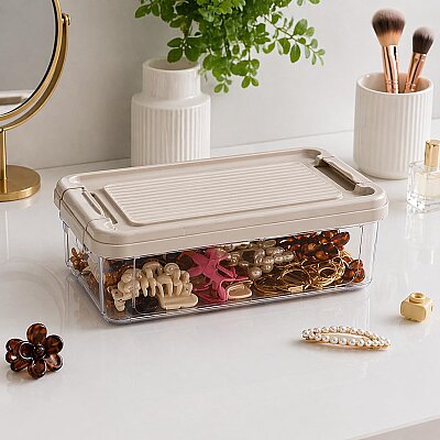 Kilitli Saklama Kabı Şeffaf Organizer 3 Litre (AMZ19) - Genel