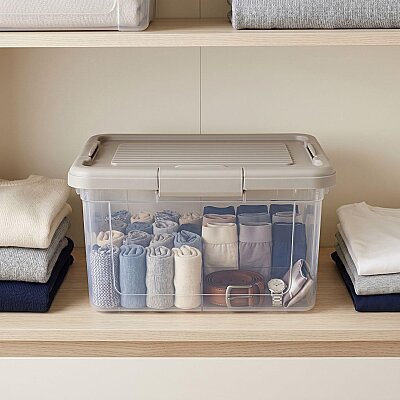 Kilitli Saklama Kabı Şeffaf Organizer 9 Litre (AMZ20) - Genel (1)