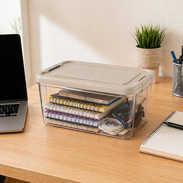 Kilitli Saklama Kabı Şeffaf Organizer 9 Litre (AMZ20) - 3