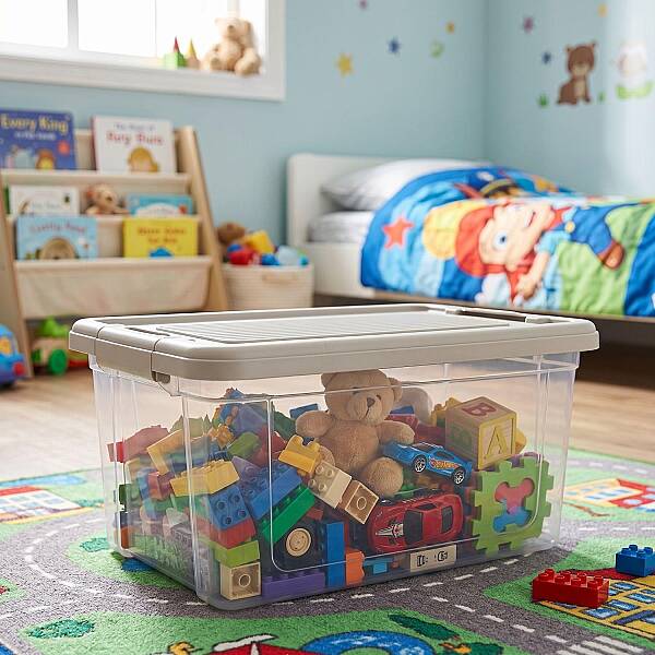 Kilitli Saklama Kabı Şeffaf Organizer 9 Litre (AMZ20) - 1
