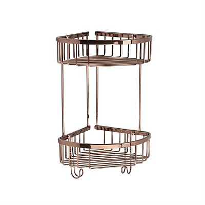 System BanyoKöşe İkili Duş Rafı Rose Renk 25 cm (BA3014 045 RS) - System Banyo