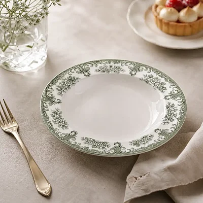 Kosova -296 24 Parça Yemek Takımı (Green Rosabella) (POR-0037) - 3