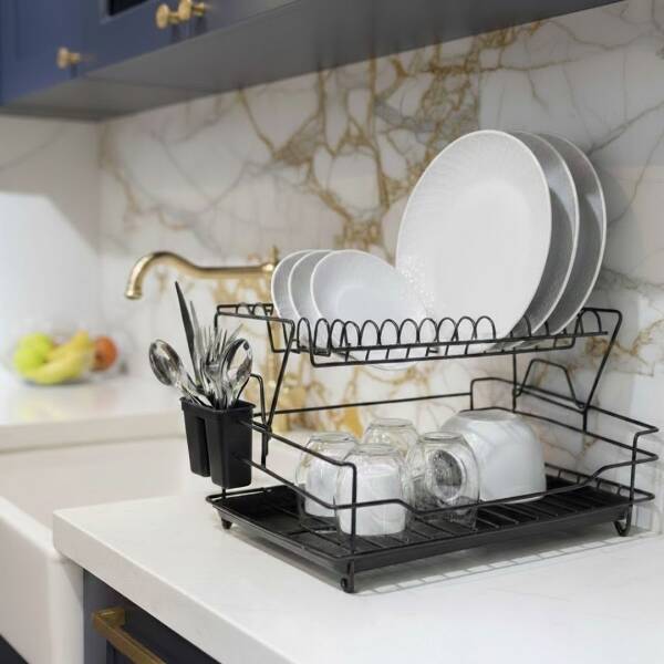 Kosova 517 İki Katlı Tabaklık Siyah Renk (LAL-0221) - 1