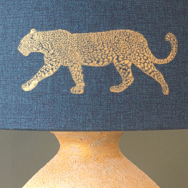 Kraliyet Leoparları Traverten Abajur - 4