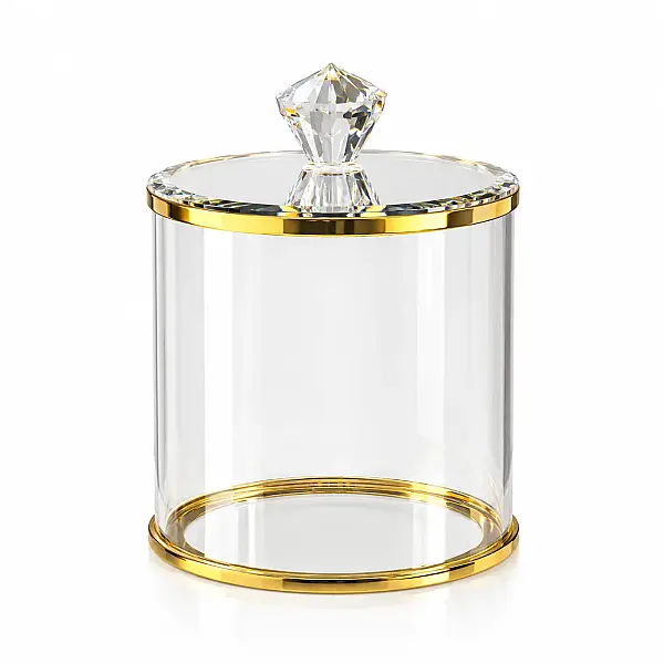 Kristal Kavanoz Küçük Boy Gold (CNK-1041) - 2