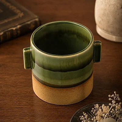 Kulaklı Porselen Saksı 10*10*10 cm (AK.JF095753070) - 4