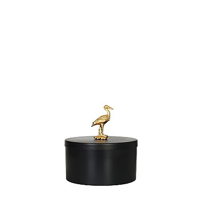 Kuşlu Dekoratif Kutu Siyah/Gold 15*8 cm (AK.JA0088) - Vitale (1)