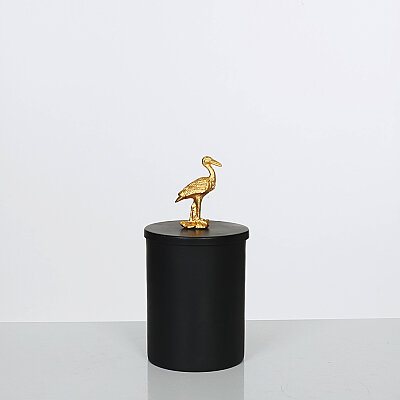 Kuşlu Kutu Siyah/Gold 10,5*20 cm (AK.JA0086) - Vitale (1)