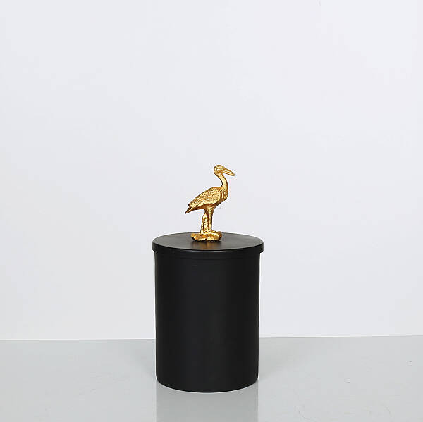 Kuşlu Kutu Siyah/Gold 10,5*20 cm (AK.JA0086) - 2
