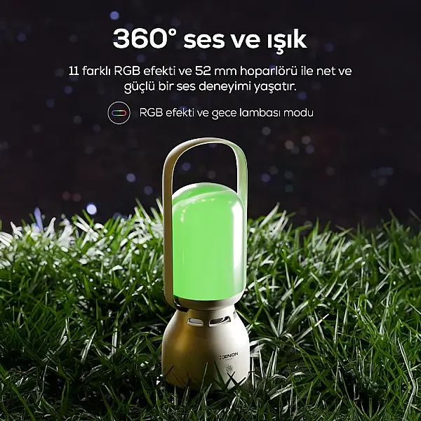 Lambalı Bluetooth Hoparlör | RGB Işıklı, 1800 Mah, Şarjlı, Taşınabilir, Çift Yönlü İletişim (X6850) - 4