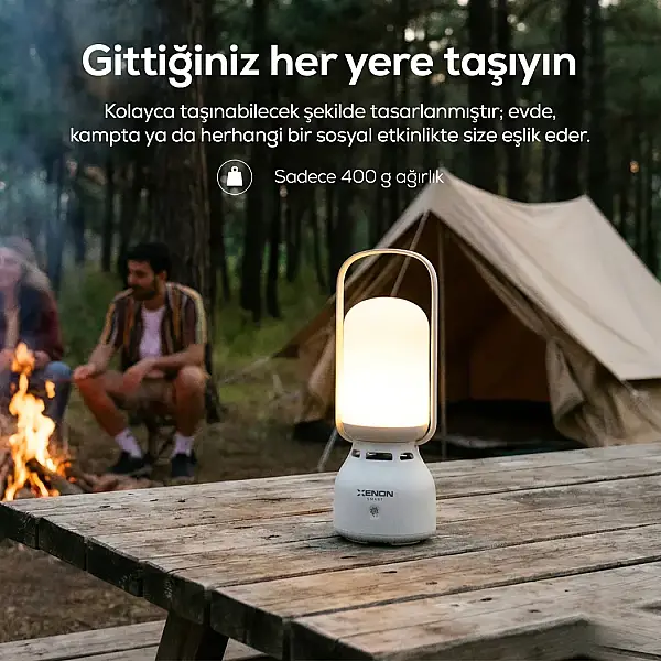 Lambalı Bluetooth Hoparlör | RGB Işıklı, 1800 Mah, Şarjlı, Taşınabilir, Çift Yönlü İletişim (X6850) - 3