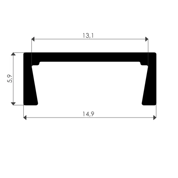 Sese Model-17 Alüminyum Led Kanalı Süper İnce Profil 1 Boy - 3