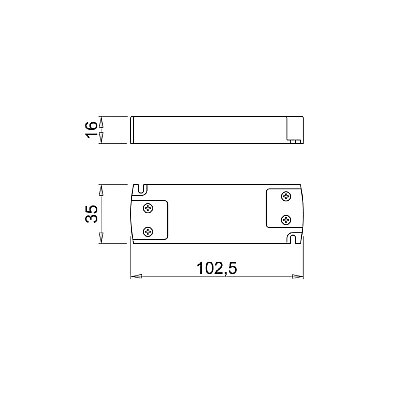 Domus Line Led Aydınlatma Armatürleri İçin Ip20 Bağımsız Elektronik Güç Kaynağı - Snp15-24Vf-1 15W 220-240/24Vdc M24 - Domus Line (1)