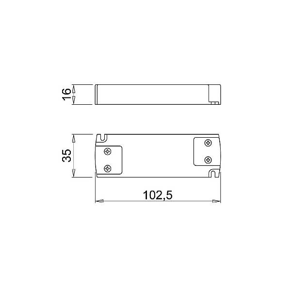 Domus Line Led Aydınlatma Armatürleri İçin Ip20 Bağımsız Elektronik Güç Kaynağı - Snp15-24Vf-1 15W 220-240/24Vdc M24 - 2