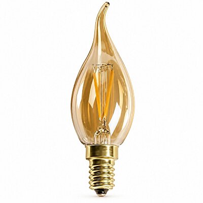 Led Kıvrık Buji Ampul E14 4W Amber (180345-CT-4281) - SESE (1)