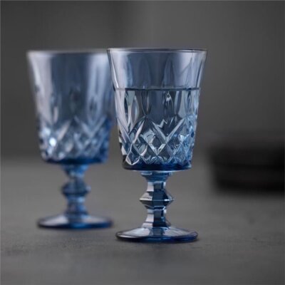 Lyngby Glas Sorrento Şarap Kadehi 4 Adet Mavi 29 cl (LG 32360) - Lyngby Glas