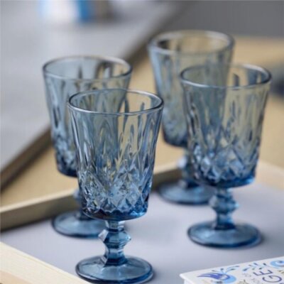 Lyngby Glas Sorrento Şarap Kadehi 4 Adet Mavi 29 cl (LG 32360) - Lyngby Glas (1)