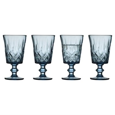Lyngby Glas Sorrento Şarap Kadehi 4 Adet Mavi 29 cl (LG 32360) - 5