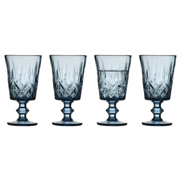Lyngby Glas Sorrento Şarap Kadehi 4 Adet Mavi 29 cl (LG 32360) - 5