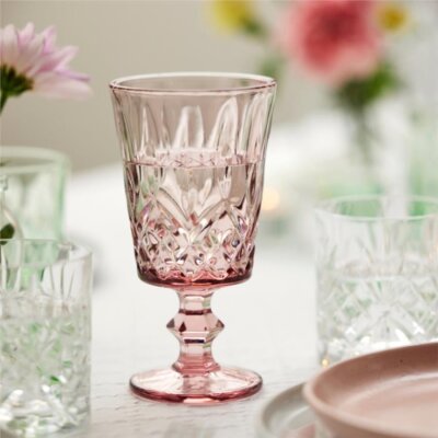 Lyngby Glas Sorrento Şarap Kadehi 4 Adet Pembe 29 cl (LG 32367) - Lyngby Glas (1)