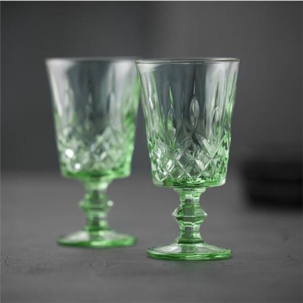 Lyngby Glas Sorrento Şarap Kadehi 4 Adet Yeşil 29 cl (LG 32361) - 1