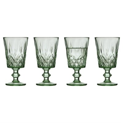 Lyngby Glas Sorrento Şarap Kadehi 4 Adet Yeşil 29 cl (LG 32361) - 4