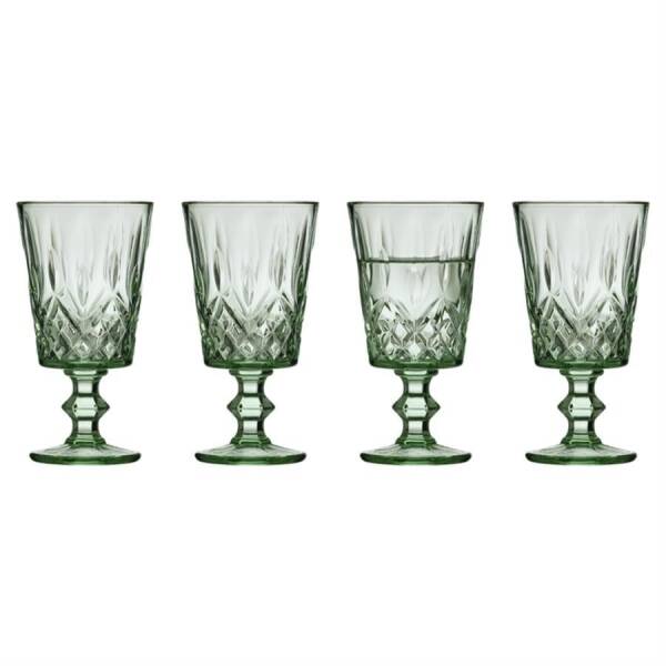 Lyngby Glas Sorrento Şarap Kadehi 4 Adet Yeşil 29 cl (LG 32361) - 4