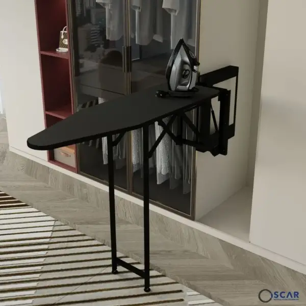 Elant Yandan Bağlı Ütü Masası Siyah Renk (M9010-20) - 1
