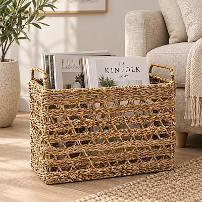 Dekoratif Hasır Dergilik ve Magazinlik Büyük Boy (CL-12054) - 1