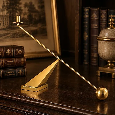 Mancınık Şamdan Gold Renk 70*13*41 cm (AK.JD0130) - 1