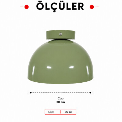 Maui Medium Aplik Mint Yeşili - 4
