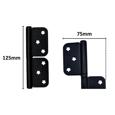 Sofuoğlu Yönsüz Kapı Menteşesi 12cm Siyah (MEN461) - 2