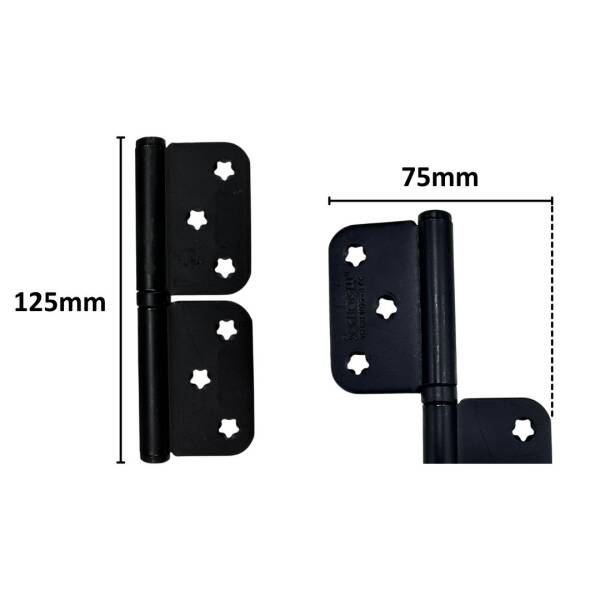 Sofuoğlu Yönsüz Kapı Menteşesi 12cm Siyah (MEN461) - 2