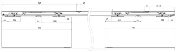Mepa Halatlı Frenli Sürme Kapı Sistemi (HSK85) - 10