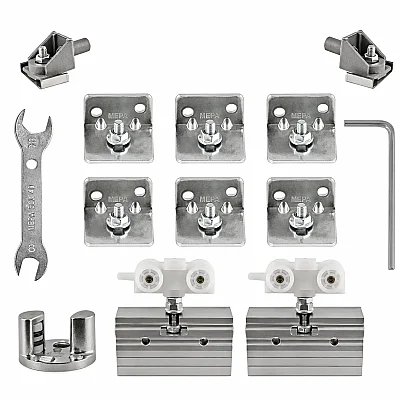 Mepa 40 Kg Cam Kapı Sürme Sistemi (SCK40) - 1