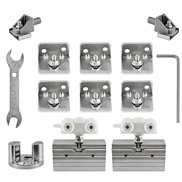 Mepa 40 Kg Cam Kapı Sürme Sistemi (SCK40) - 1