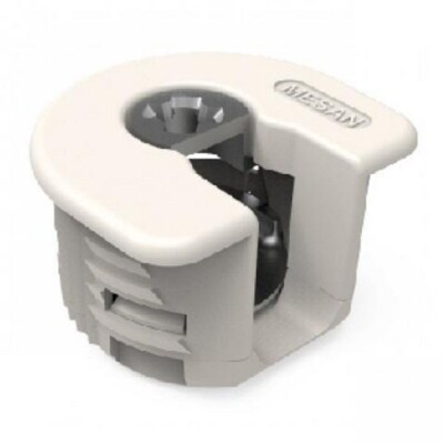 Mesan Gömme Bağlantılı Beyaz Rafiks 18mm (103-04-10-302) - Mesan