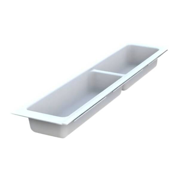 Mesan Traybond İki Bölme Beyaz Kaşıklık 107mm (105-83-02-302) - 4