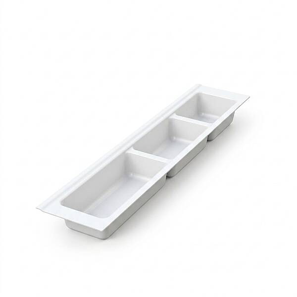 Mesan Traybond 3 Bölme Kaşıklık Beyaz 107 mm (105-83-03-302) - 1