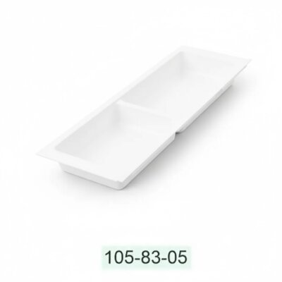 Mesan Traybond 2 Bölme Beyaz Kaşıklık 157mm (105-83-05-302) - Mesan