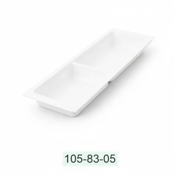 Mesan Traybond 2 Bölme Beyaz Kaşıklık 157mm (105-83-05-302) - 1