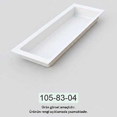 Mesan Traybond Tek Bölme Beyaz Kaşıklık 157mm (105-83-04-302) - Mesan