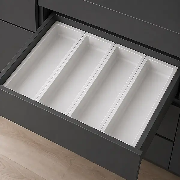 Mesan Traybond Tek Bölme Beyaz Kaşıklık 157mm (105-83-04-302) - 1