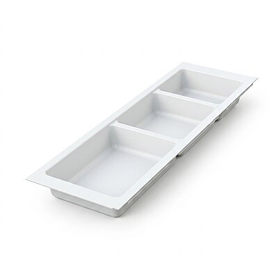 Mesan Traybond 3 Bölme Beyaz Kaşıklık 157mm (105-83-06-302) - Mesan