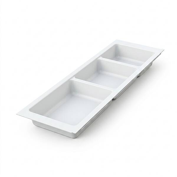 Mesan Traybond 3 Bölme Beyaz Kaşıklık 157mm (105-83-06-302) - 1