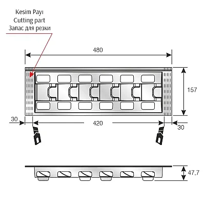 Mesan Traybond Kaselik Antrasit Renk (105-83-54-309) - Mesan (1)